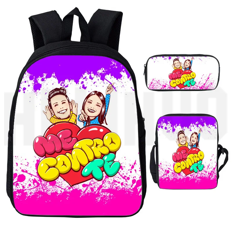 3D Print Me Contro Te School Bags Per Adolescenti Ragazze Anime Me Contro Te Zaino Women Back Pack Bookbag 12/16 Pollici 3 Pz/Set Hot