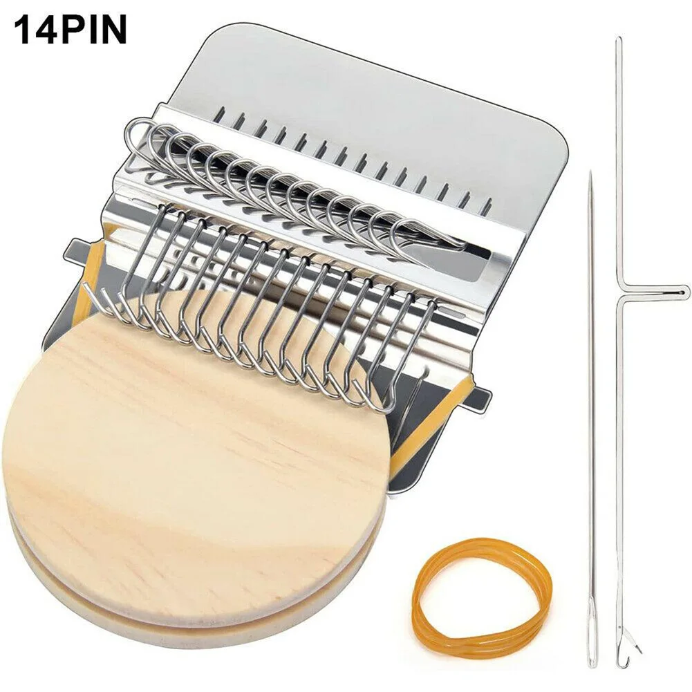 1pc Creative Braiding Patching Machine Diy Creative Braiding Patching Machine Hand Knitting Wooden Type Small Loom Tool