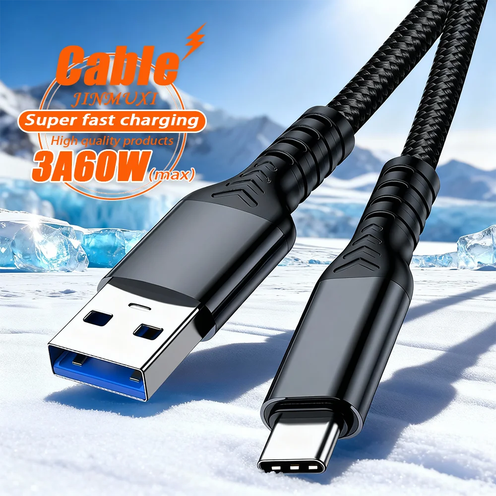 High-Speed Braided USB Type-C Charging & Data Cable