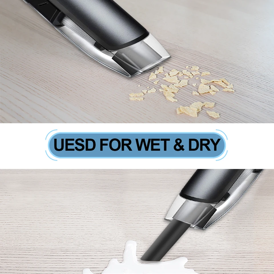 ACCEO 15000PA Car Vacuum Cleaner Handheld Auto Vacuum Home & Car Dual Use Mini USB Charging Home Desk Wireless Cleaner