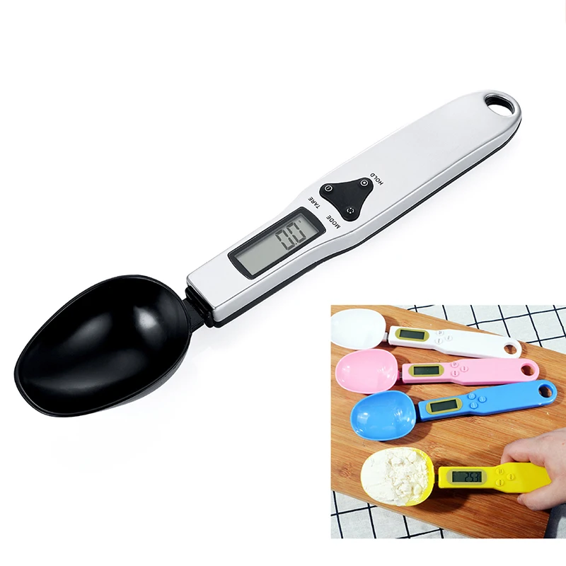 정밀 디지털 주방 계량 스푼, LCD 디스플레이, 전자 LCD 디지털 스푼 무게추, 체중계 그램, 500g, 0.1g