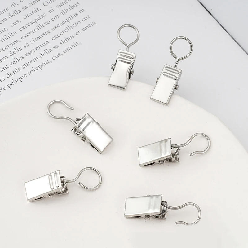 Window Curtain Hooks 50 Pcs Metal Curtain Clip