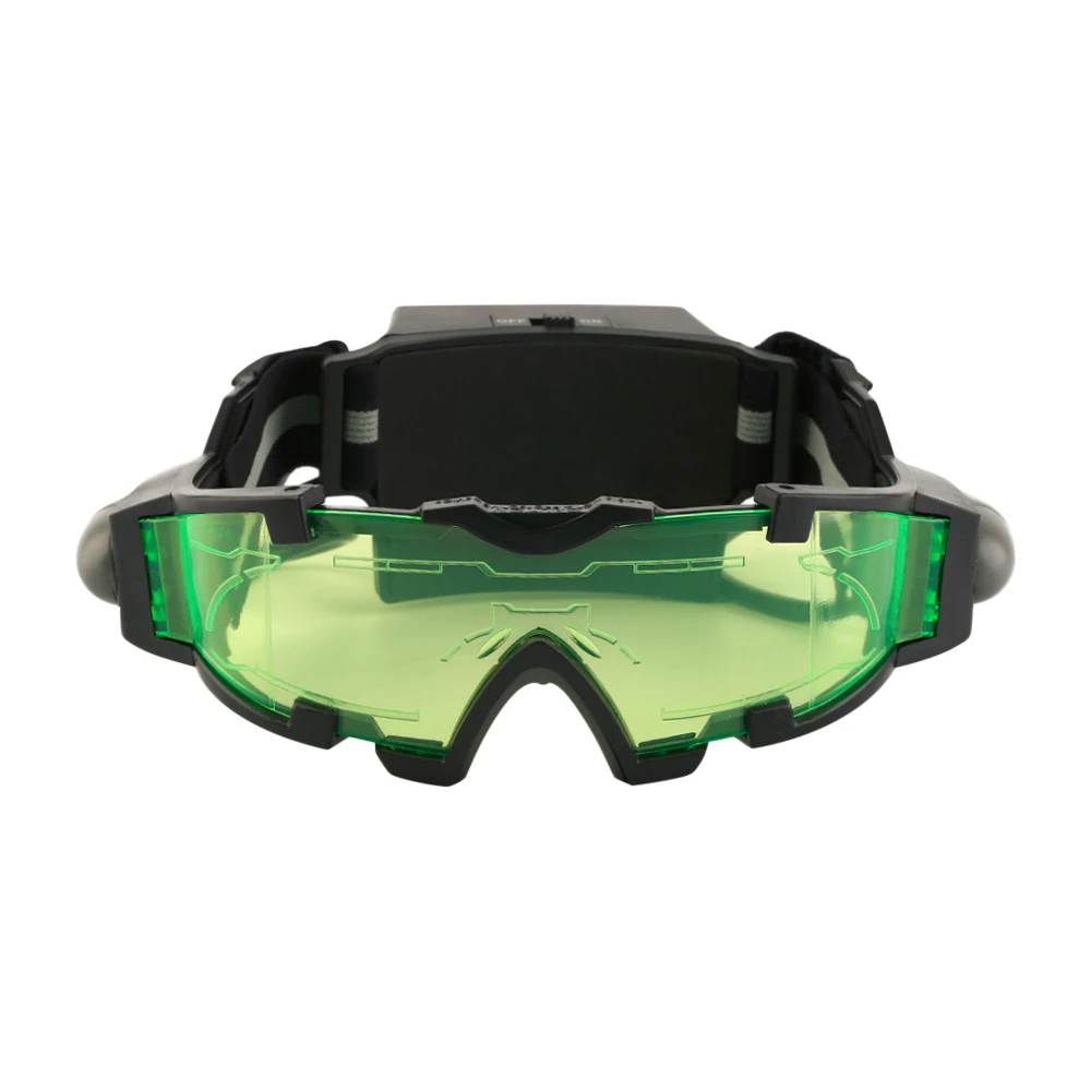 NEW Adjustable LED Night Vision Glass Goggles Motorcycle Motorbike Racing Hunting Glasses Eyewear With Flip-out Light Windproof