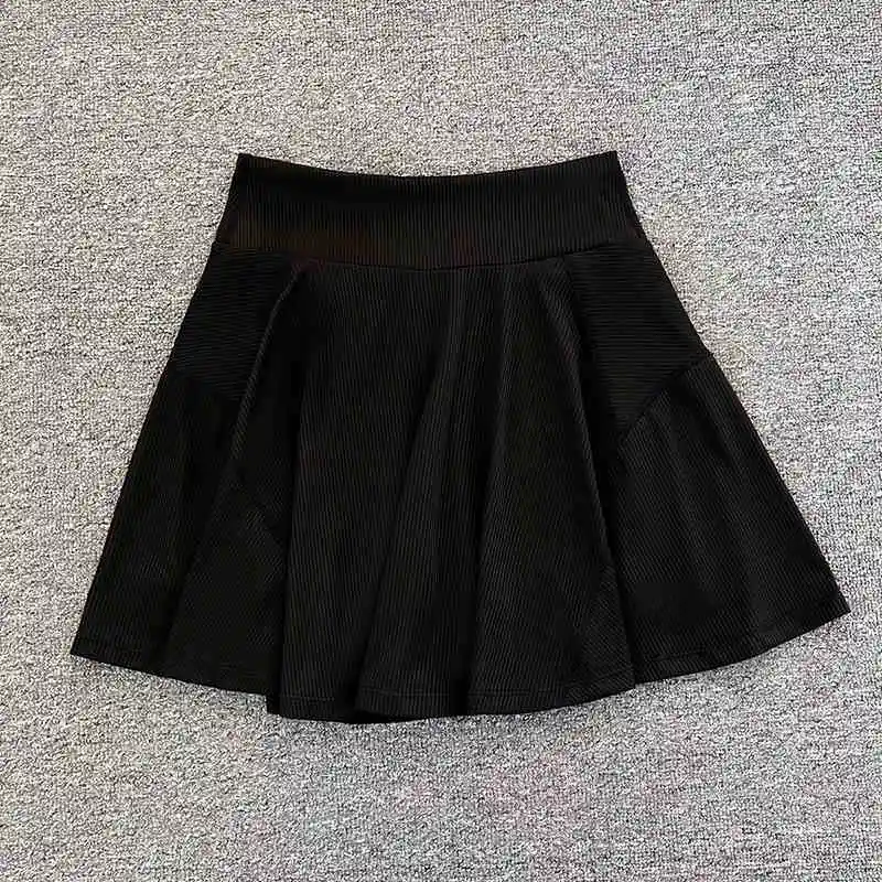 Women Tennis Pickleball Sports Wear Active Stretch Solid Color High Waist Tennis Skirts for Women