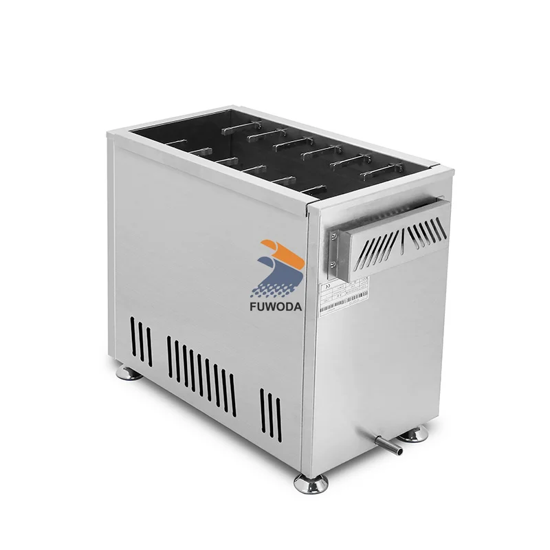 Hot Dog Roller Maker Sausage Cheese Snacks Food Commercial 21L Large Capacity Gas Cheese Hot Dogs Sticks With Deep Fryer Machine 6