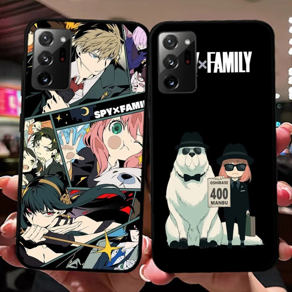 

Cartoon SPY FAMILY Anime Phone Case For Samsung Note 8 9 10 20 pro plus lite M 10 11 20 30 21 31 51 A 21 22 42 02 03