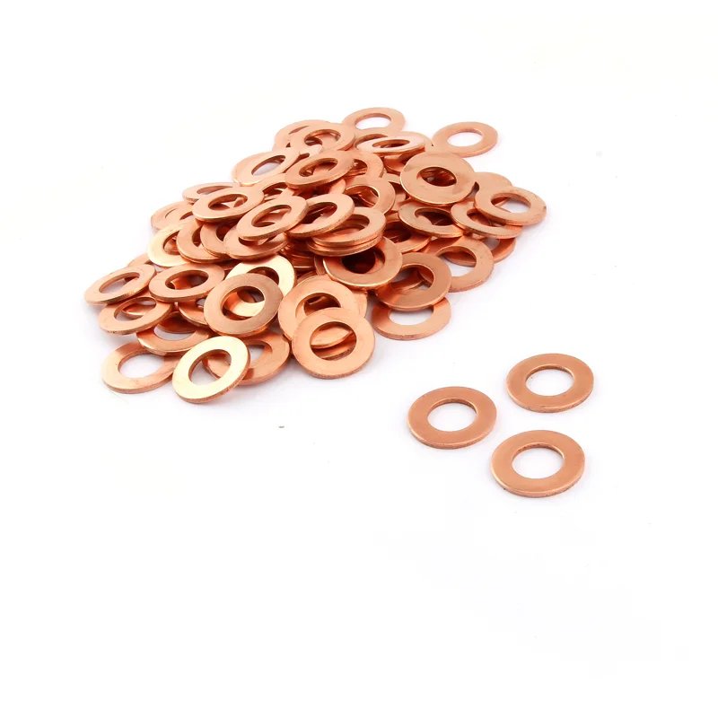 

100Pcs Round Shape Copper Ring Welding Kit Accessories Dent Pulling Rings Hook Washer Pull Hammer Kit