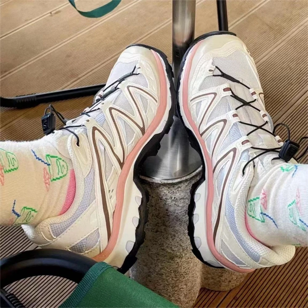 Retro Outdoor Mountaineering Breathable Sports Shoes Women's Casual Running Shoes Elevated Thick Sole Shoes