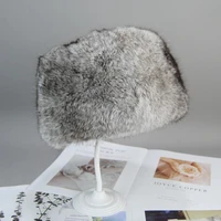Unisex Fur Hat 2025 Brand New Fashion Warm Beanies Cap For Winter Warm Natural Real Rabbit Fur Cap Russian Men Lady Fur Headgear 2