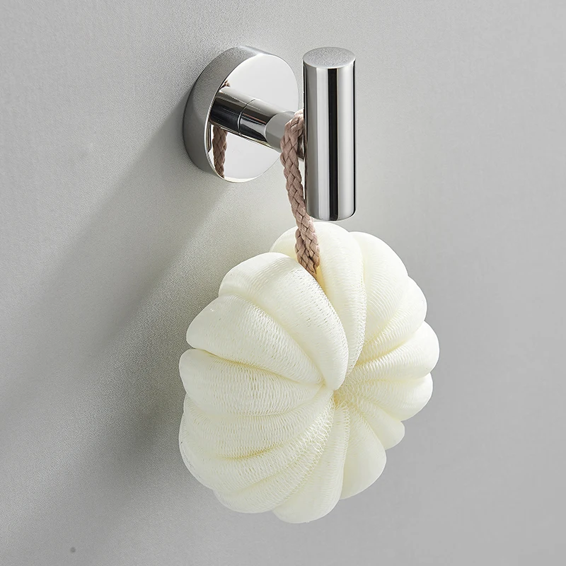 Stainless Steel Bathroom Accessories Hardware Set Toilet Paper Holder Hook 40cm Chrome Bathroom Towel Rack Nail Installation Set
