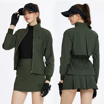 Women’s UV Golf Crop Top 1