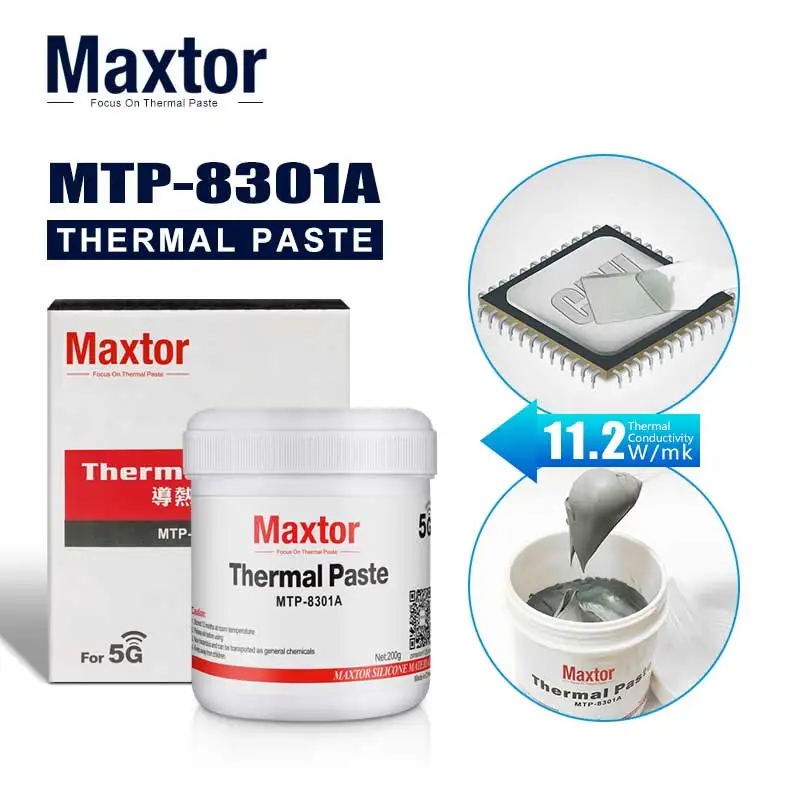 Maxtor-graxa Térmica para Processador Intel Amd Refrigerador do Cpu Ventilador de Refrigeração Vga Gpu Dissipador de Calor Gesso 11.2w mk - Imagem 5