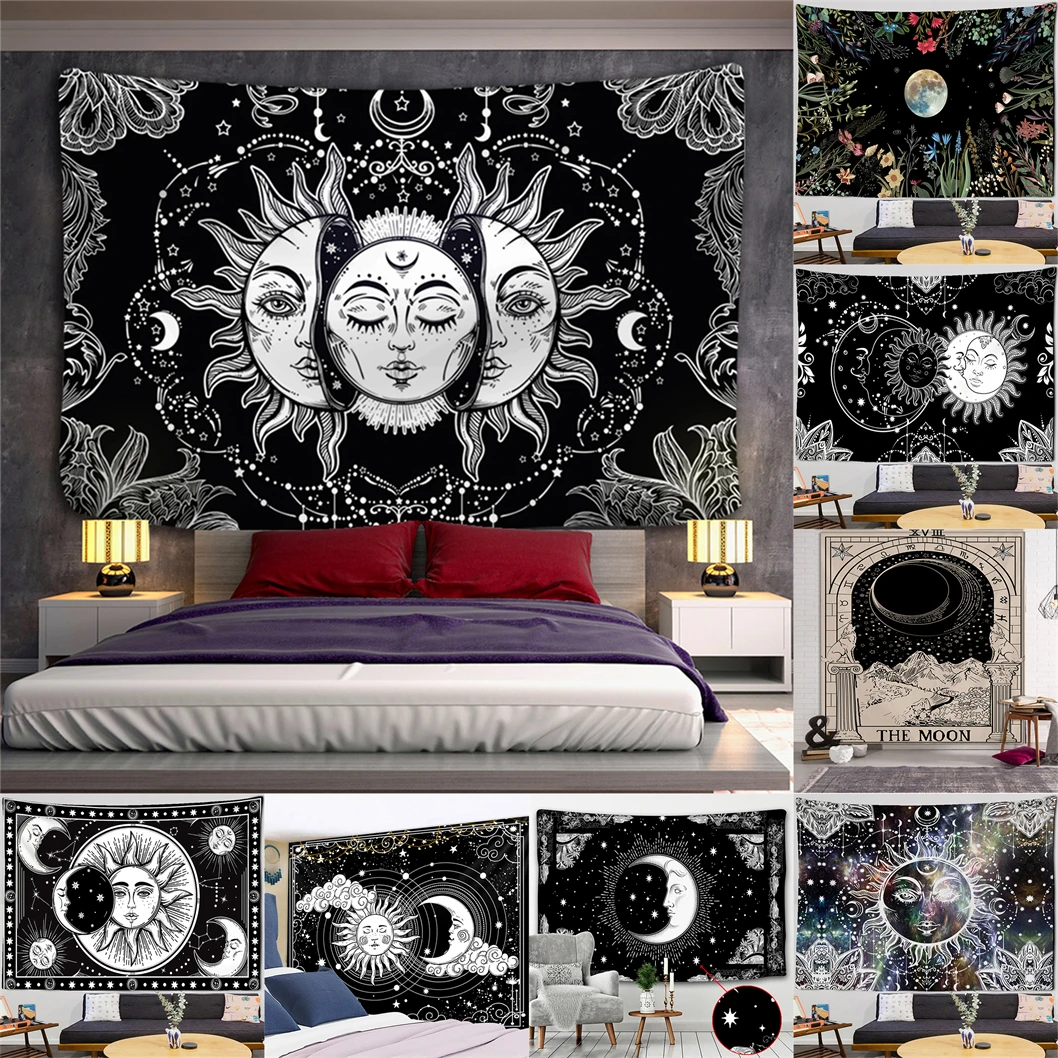 

Mandala Style Tapestry On The Wall Aesthetic Room Decor On The Wall The Sun Pattern Tapestry Trippy Tapestries Home Walls Fabric