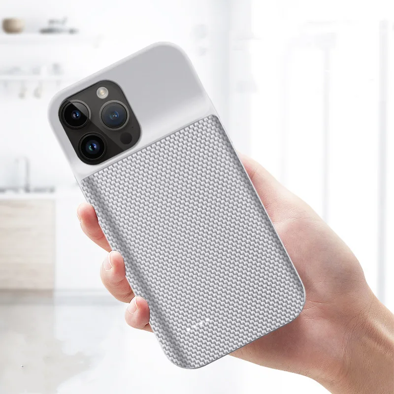 For Iphone 14 Pro Max Silm Oxford Cloth Battery Charger Cases Smart