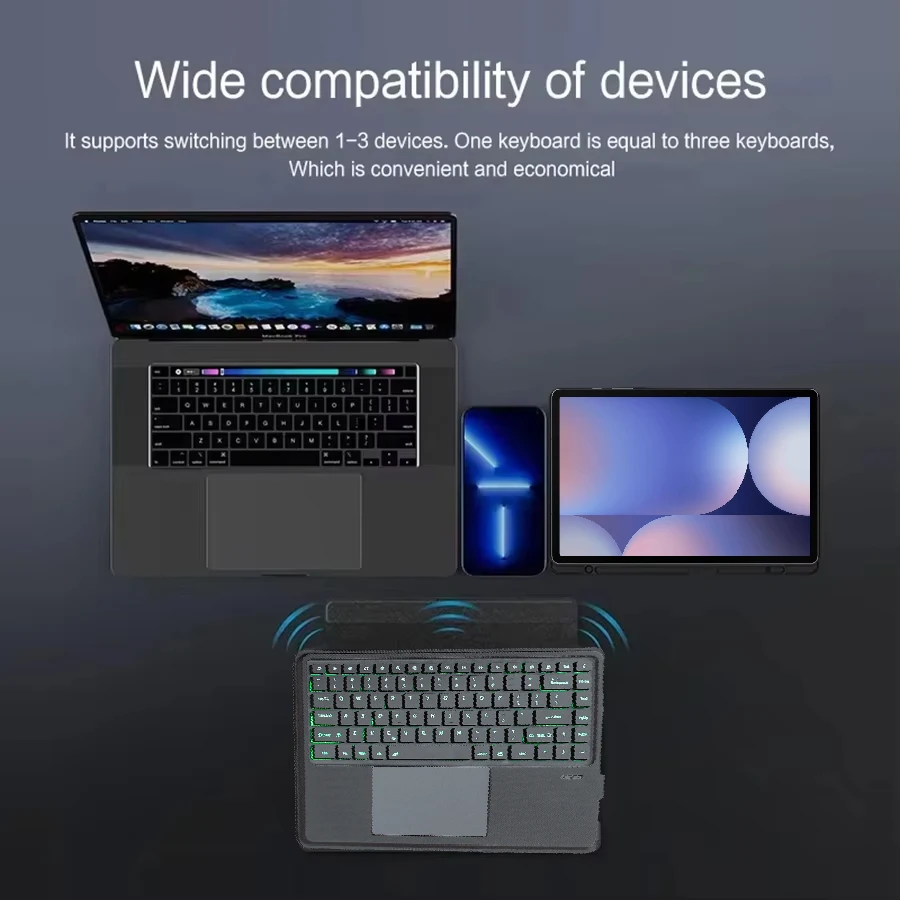 Premium Detachable Backlit Keyboard Case