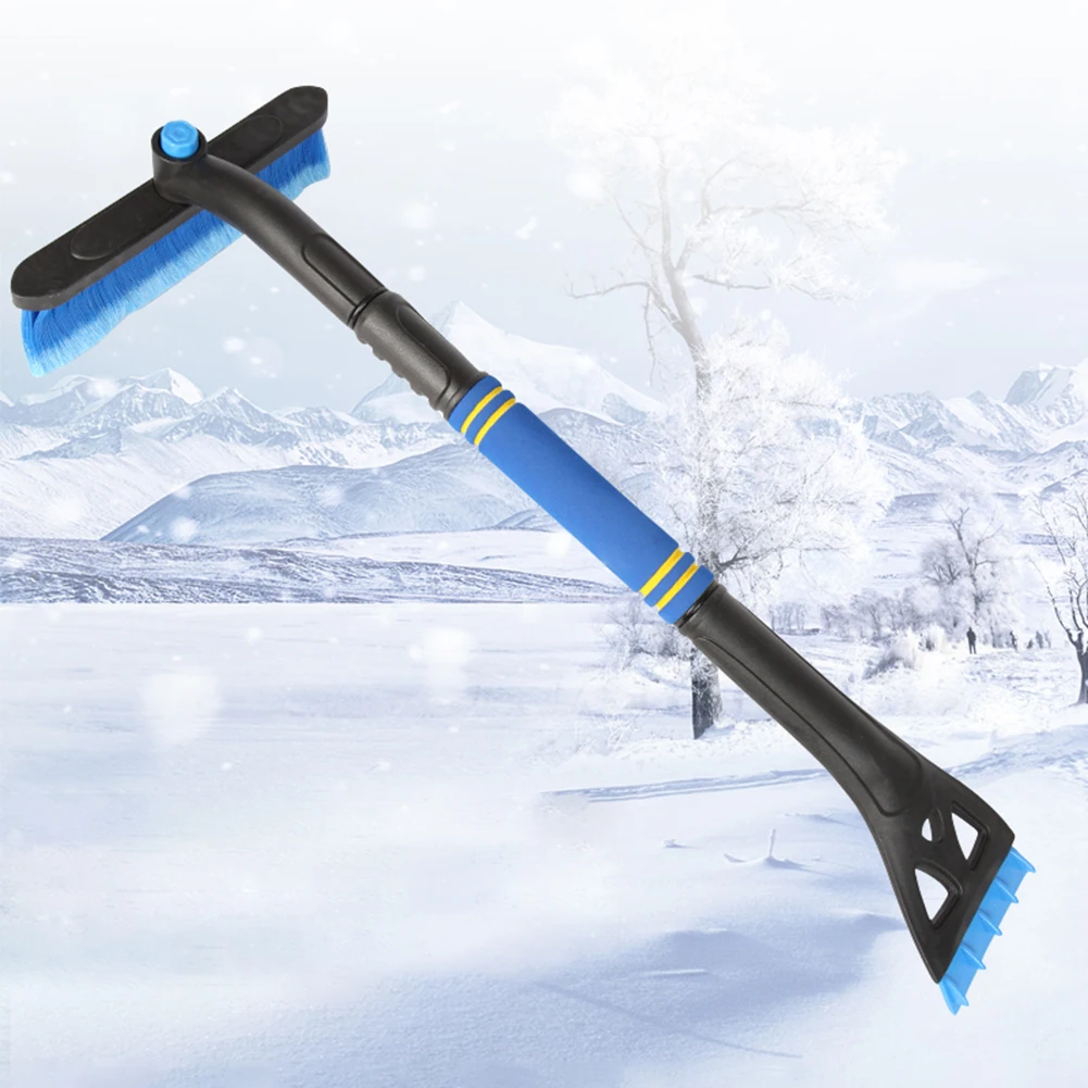 Extendable Car Ice Scraper Snow Brush Pivoting Head Ice Scraper Snow
