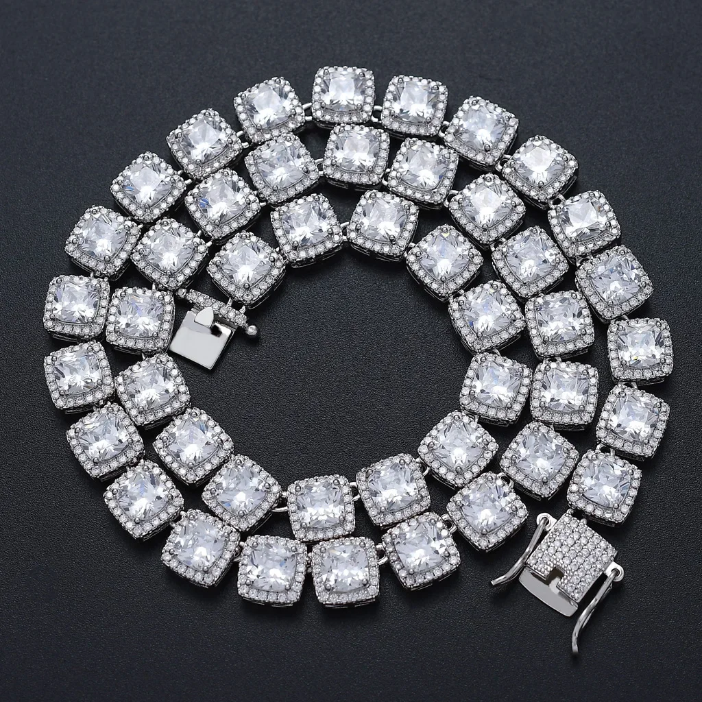 

hip hop cuban chain 10mm cubic zircon sparkling like diamond super shine jewelry for rapper young man necklace