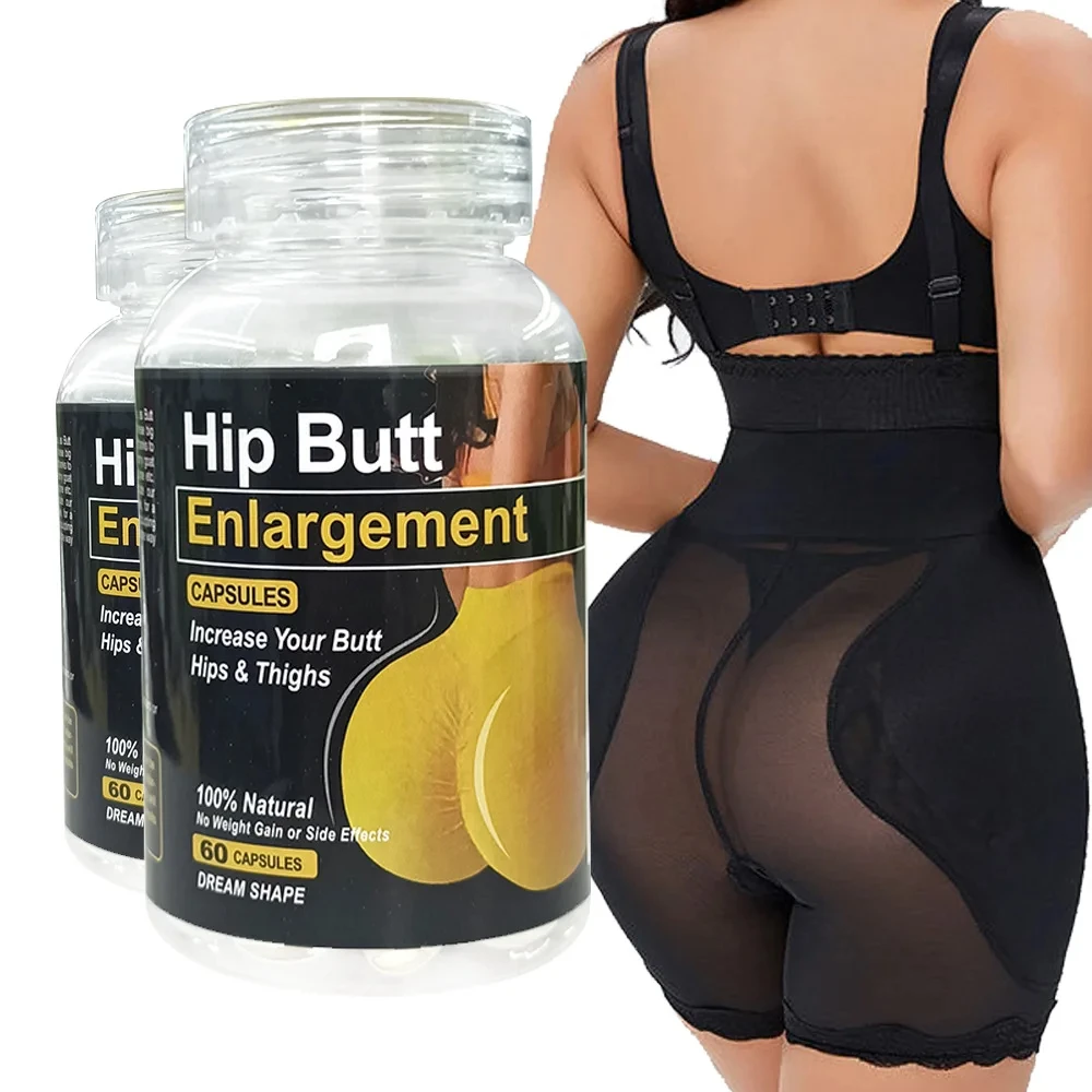 

60 Pcs Butt Enlargement Capsule Natural Herbal Medicine Big Ass Buttocks Buttock Augmentation Hip Lift Firming Massage