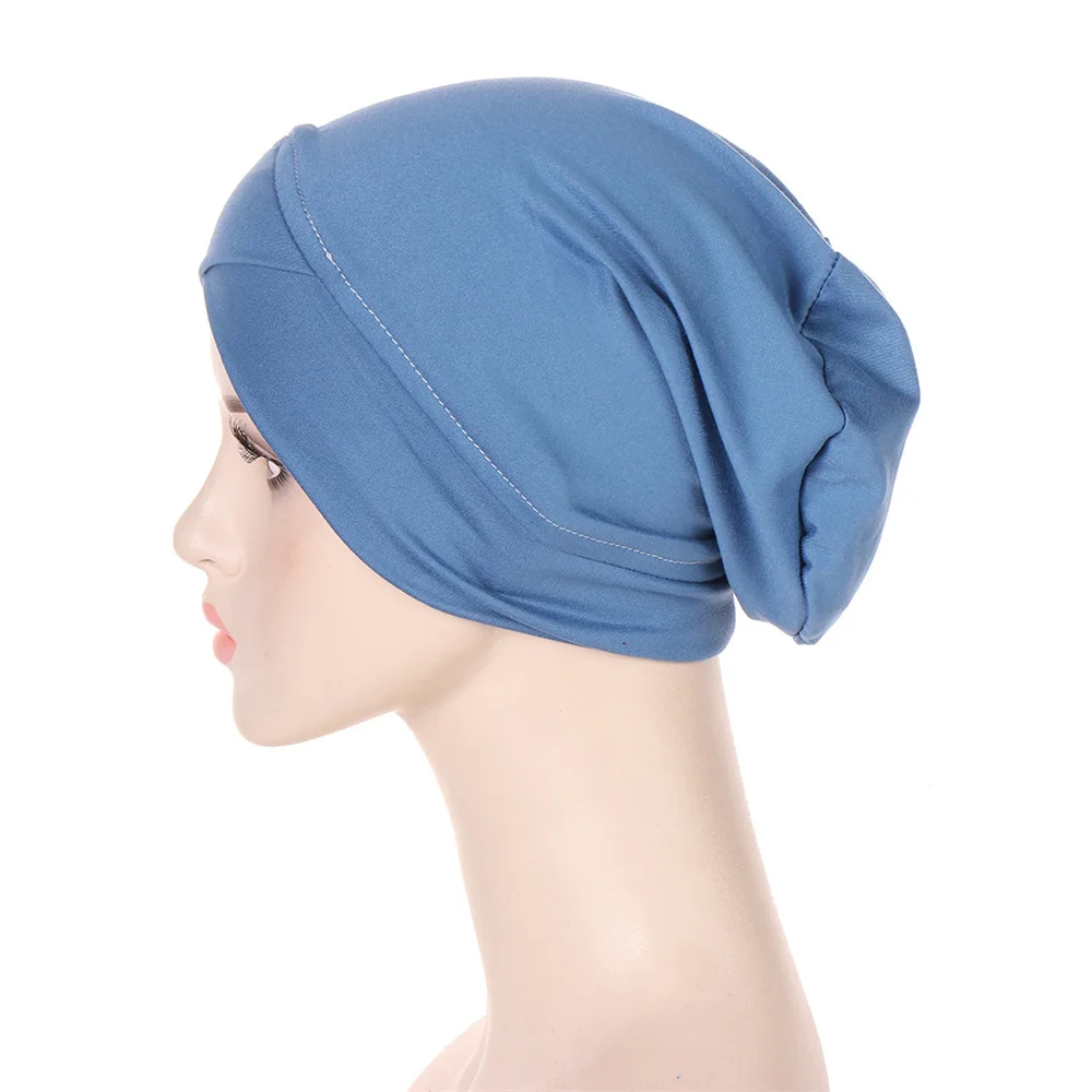 Women Muslim Hijab Headscarf Inner Hijab Caps Ladies Islamic Cross Headband Turban Headwrap Hairband Women Muslim Hijab Scarf