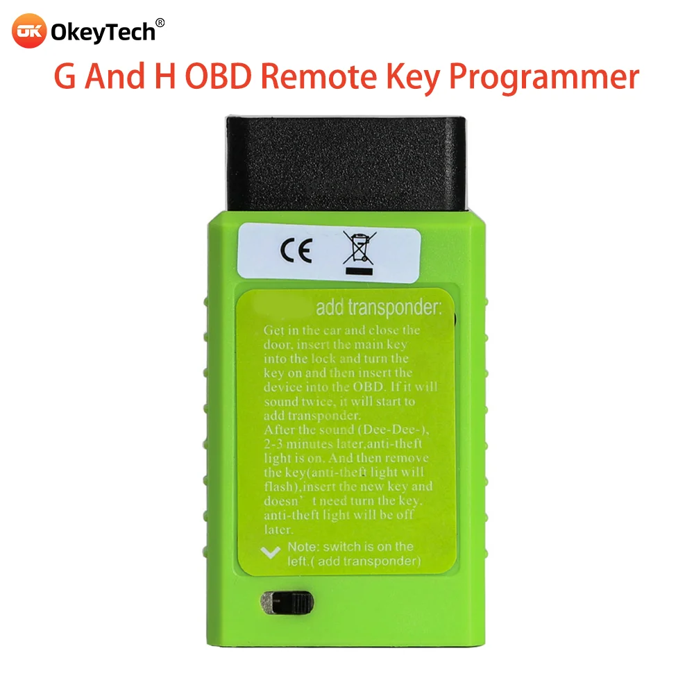 Obd2 For Toyota G Chip H Chip Vehicle Obd Remote Key Programming Device With Switch Add