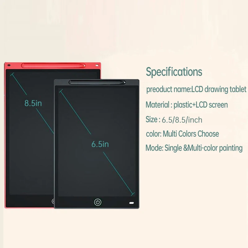 Toys for Children Electronic Drawing Board LCD Screen Graphic Drawing Tablet Kids Education Handwriting Painting Pad 6.5/8.5" electronic drawing board