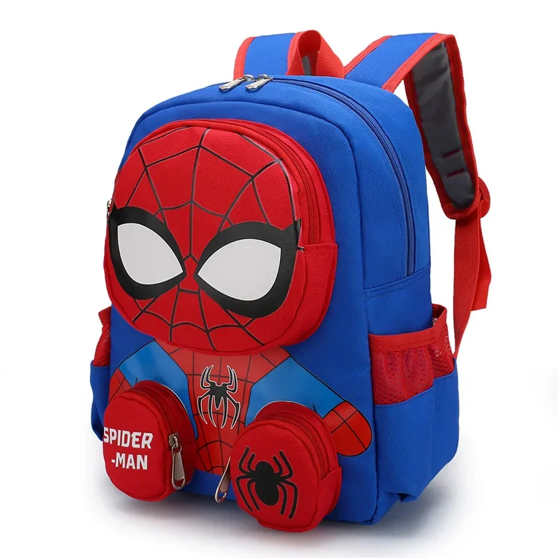 MINISO Disney Super Heroes Spider Man Children School Book Bag Cute New Personalized Cartoon Print Backpack for Boys Best Gift 5