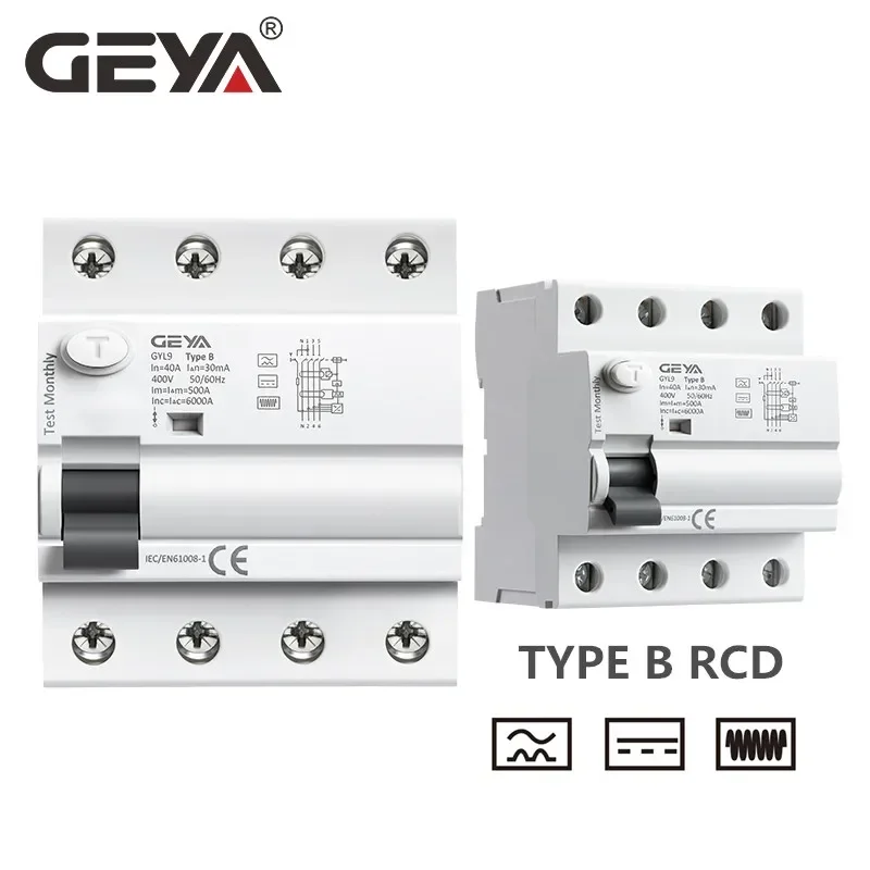 geya interruptor atual residual dc elcb tipo de 01