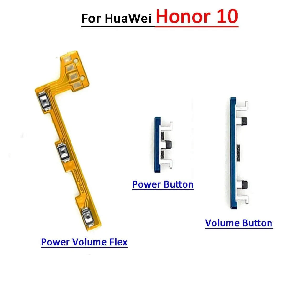 

Кнопка громкости для Huawei Honor 10, Боковая кнопка включения и выключения, сменная кнопка для ремонта, запасные части