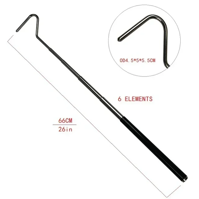 1Pcs Snake Hook Snake Remover Retractable Professional Snake Catching Tool Reptiles Stainless Steel Hook Accessories Feasible 4