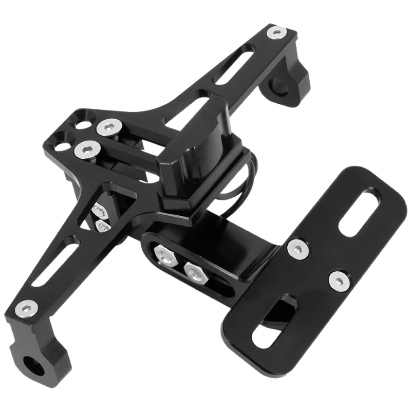 

Cnc рамка держатель номерного знака мотоцикла с подсветкой, регулируемый кронштейн для Yamaha Bws R25 R3 Mt03 Msx