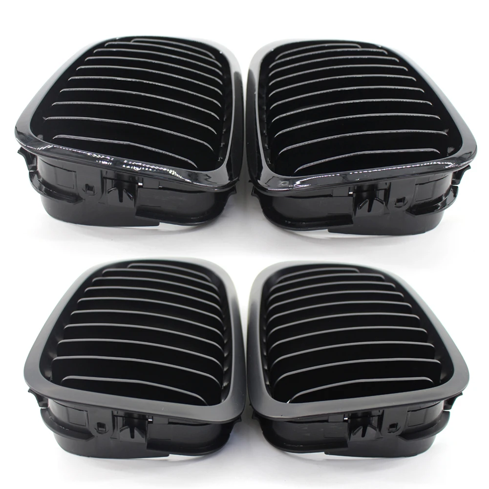 2-tlg. Kühlergrill Set Für BMW 3er E46 Coupe/Cabrio 1999-2002 - Sportoptik