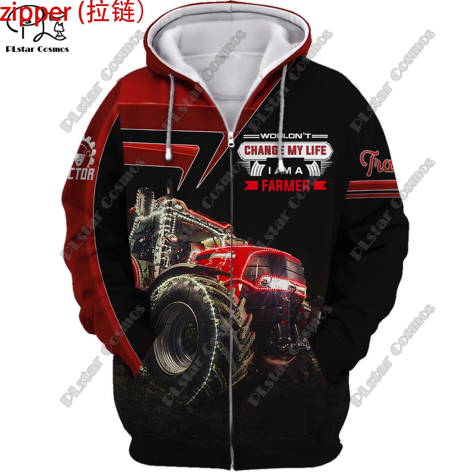 3D printing new car series truck school bus tractor art unisex clothing fun casual hoodie/sweatshirt/zipper/jacket/T-shirt Q-11