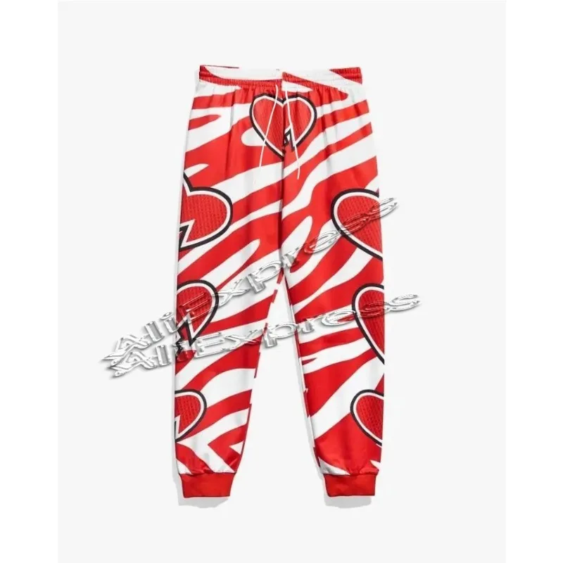 패션 바지 오토바이 남성 여성 의류를위한 탄성 직물 바지 브렛 하트 로얄 럼블 히트맨 바지 통기성 빠른 건조