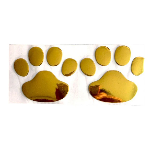 Car Stickers Creative Decals Paw 3D Animal Dog Cat Foot Prints Decal Car Motocycle Sticker Car Accessories 2