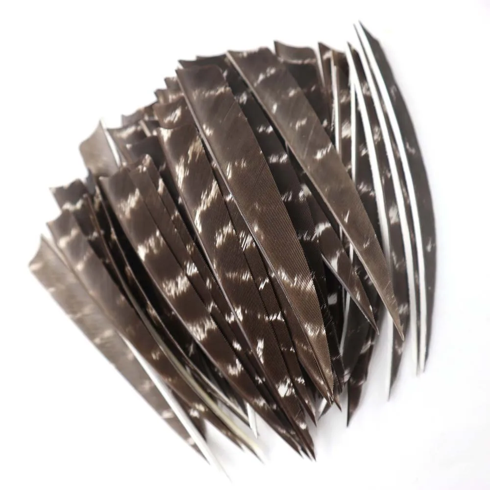 36pcs 4inch and 5inch Arrow Feather Turkey Feather Arrow Vanes For Arrow DIY Fletching Feather Arrow Accessory RW 5