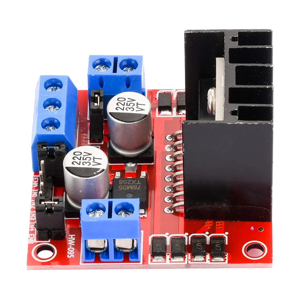 L298N Dual H Bridge DC Stepper Motor Drive Controller Board High Power L298 Module For Arduino Stepper Motor Smart Car Robot