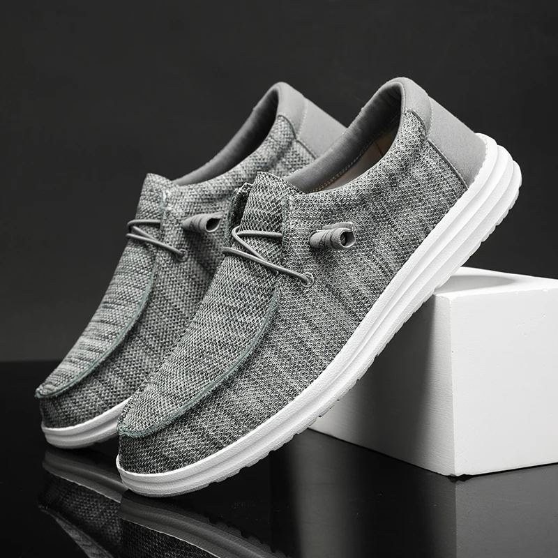 Plus Big Size 50 51 Dude Canvas Shoes Men Casual Slip on Shoes Alpargatas Hombre Moccasins Mocassin Homme Lightweight Breathable 3
