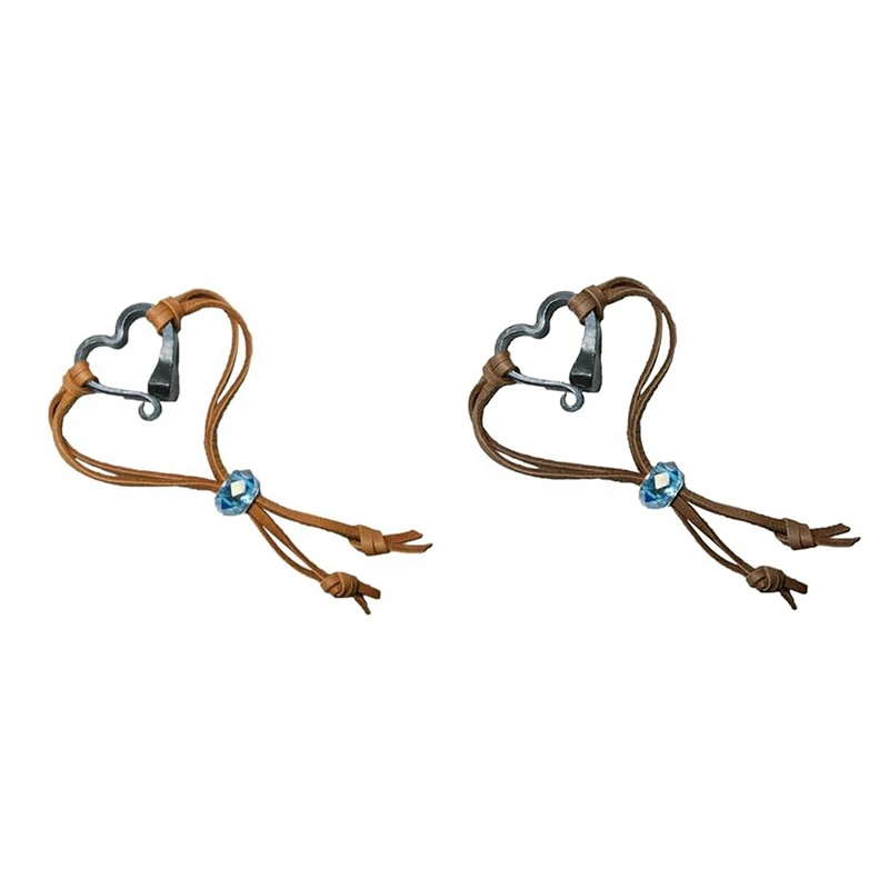 

Браслет ручной работы в виде подковы для ногтей на День святого Валентина, регулируемый браслет ручной работы