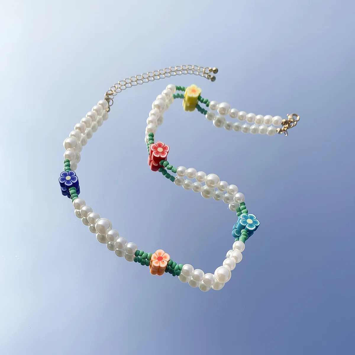 韓国ブランドHei★芸能人着用_COTTON FLOWER PEARL NECKLACE 韓国ブランドHei☆芸能人着用_COTTON FLOWER PEARL NECKLACE