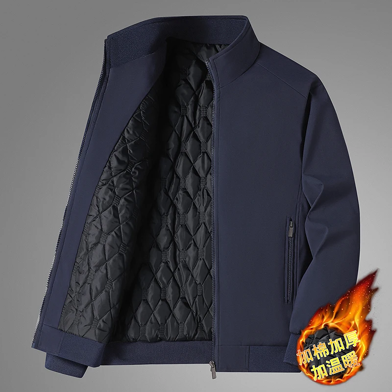 Men Jackets Winter Fleece Thickened Warm Parkas Outerwear Coats Casual Windbreaker Classic Solid Thermal waterproof jacket,mens hoodies