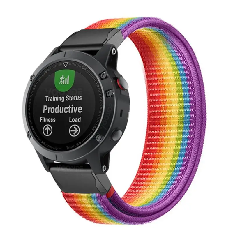 

HAODEE 22mm 26mm Nylon Strap for Garmin Fenix 7 7X 6 6X Pro Fenix 5 5X plus 3 3HR Forerunner 935 945 D2 Bravo Quick Release