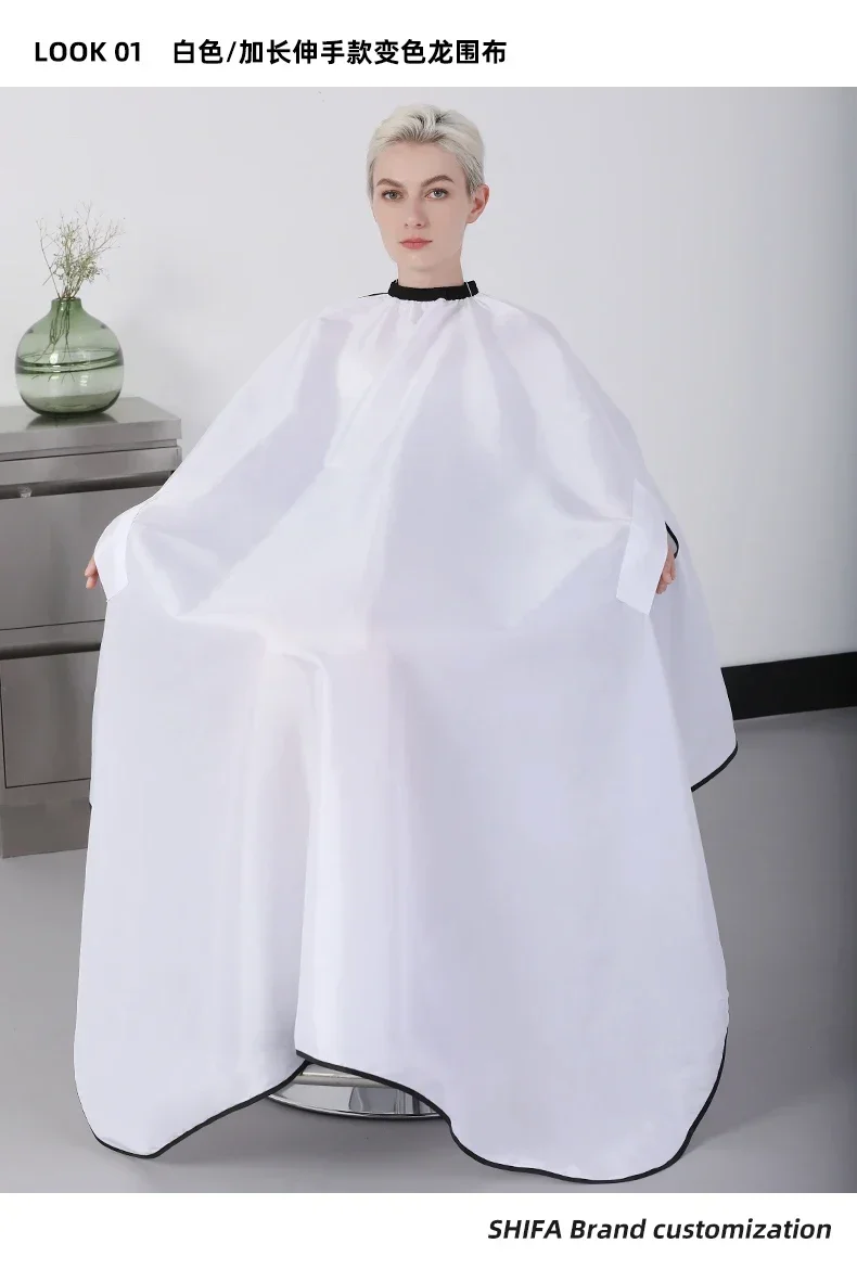 Waterproof Haircut Cape Cloth Cutting Hair Pattern Salon Barber Cape Hairdressing Hairdresser Apron Wrap Gown Tools Barber Apron 2