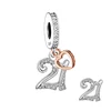FC Jewelry Fit Original Charm Bracelet 925 Silver 13 16 18 21 30 40 50 70 80 Number Anniversary Bead For Making Women Berloque 3