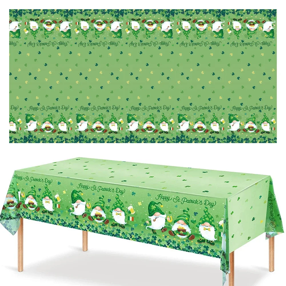 St. Pat'S Day Printed Tablecloth Birthday and St. Patrick’s Day Party Supplies Hot Products Popular Choice Fine Tablecloths