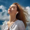 TOPK Earphone In-Ear Volume Control with Microphone 3.5mm Jack Universal for iPhone Android 6