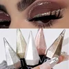 Pearlescent Liquid Eyeshadow, Mini Eyeliner With Smooth Glitter Finish, Silver Sequins, Long-Lasting Shine Eyeliner Eye Makeup 4