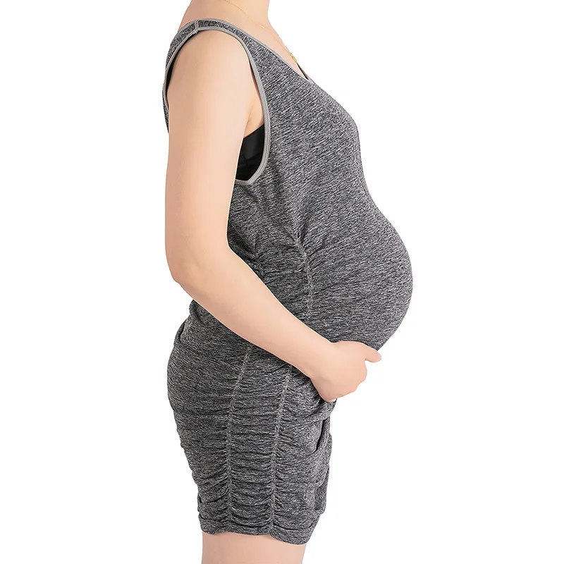 

Shirts For Pregnant Women Maternity Loose Comfy Pull-up Nursing Tank Tops Vest Breastfeeding Shirt Tees Casual O-neck Shirt 2023