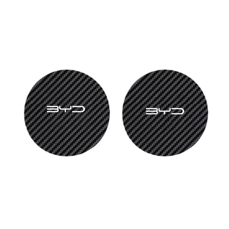 BYD 아토 3 한 EV 돌핀 듀러블 세컨드 송 프로 당 DM 칭 플러스 2개 차량용 방수 컵받침 논슬립 워터컵 패드 매트