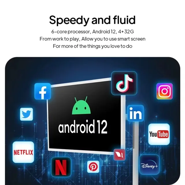 2025 ELC SW3295T 32 Inch RK3588 Android 12 System Incell Touch Screen Android TV With Stand Battery 4