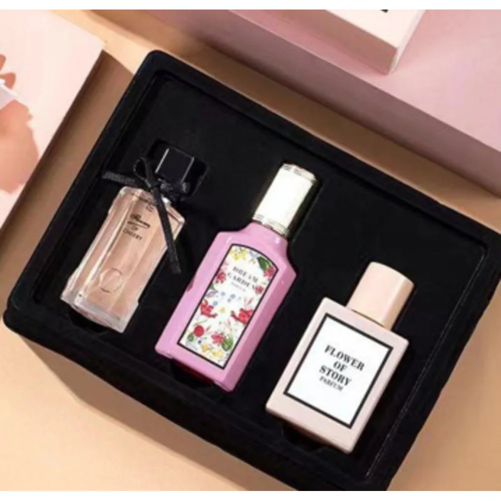 2024 New Hot Perfume Flower Yueqimeng Women's Perfume 3 Piece Set Fresh and Lasting Fragrance Oriental Perfume_voghion.com